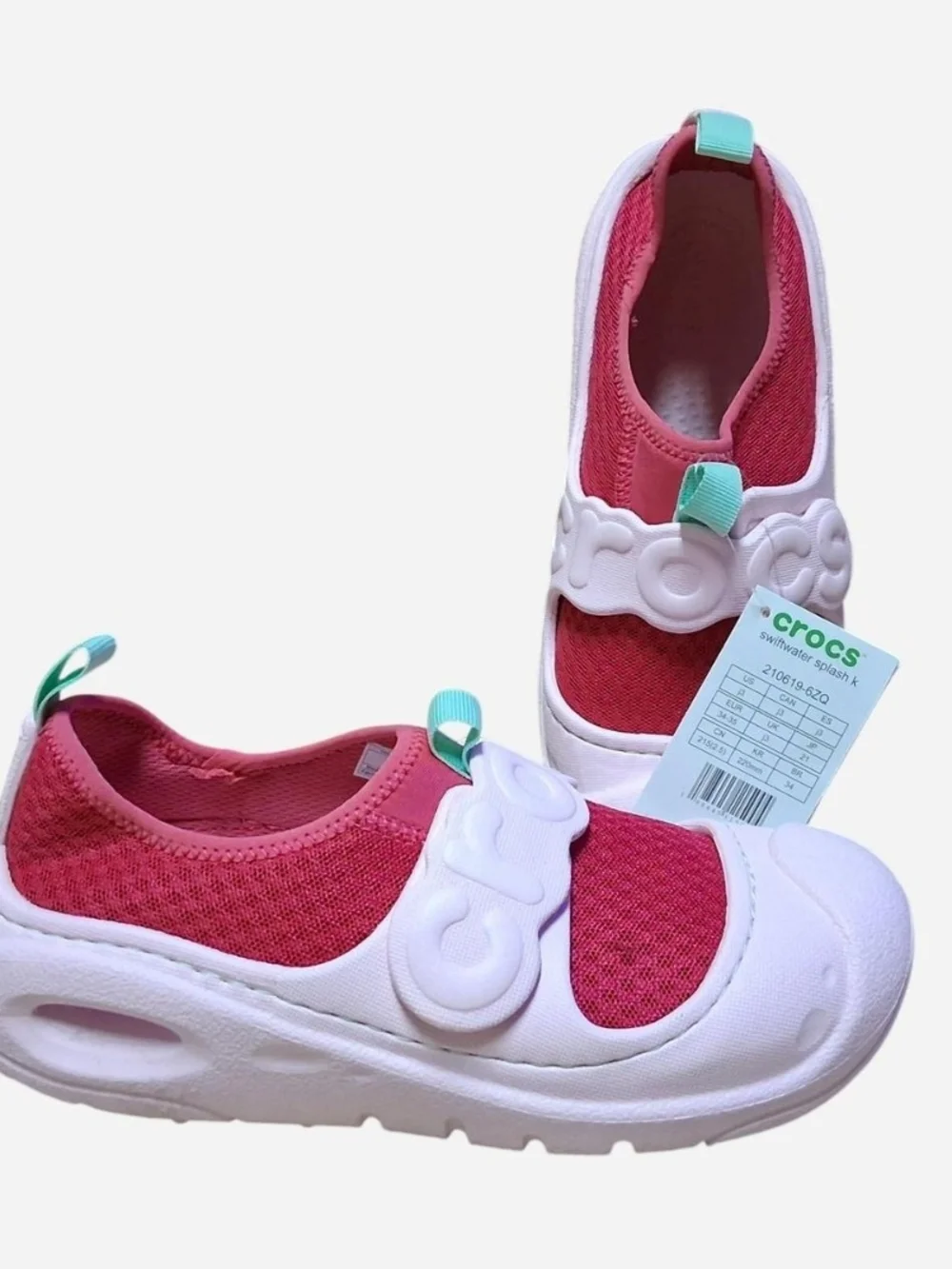 Crocs Kids' Pink Slip-On Sneakers